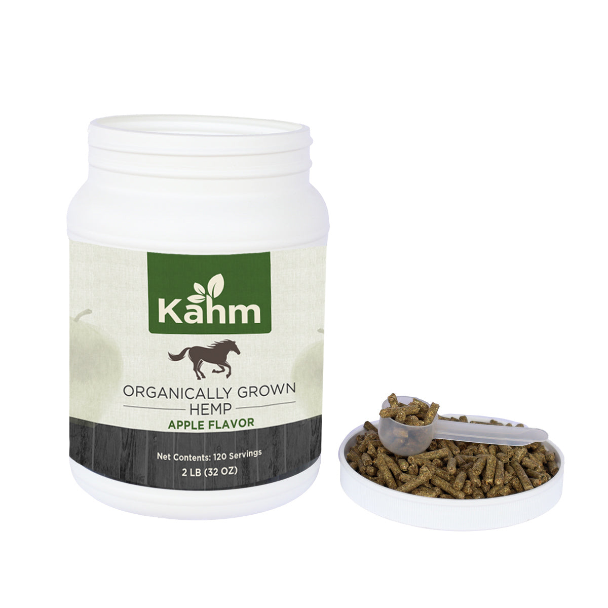 CBD Hemp Pellets for horses – Apple flavor organically grown hemp. Available in 1 & 2 pounds.