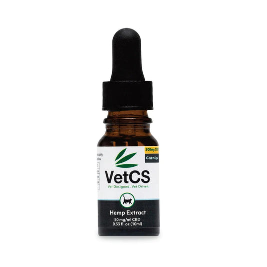 High Dose CBD Oil With Catnip & Silvervine (500mg). Vet designed & vet driven with hemp extract.