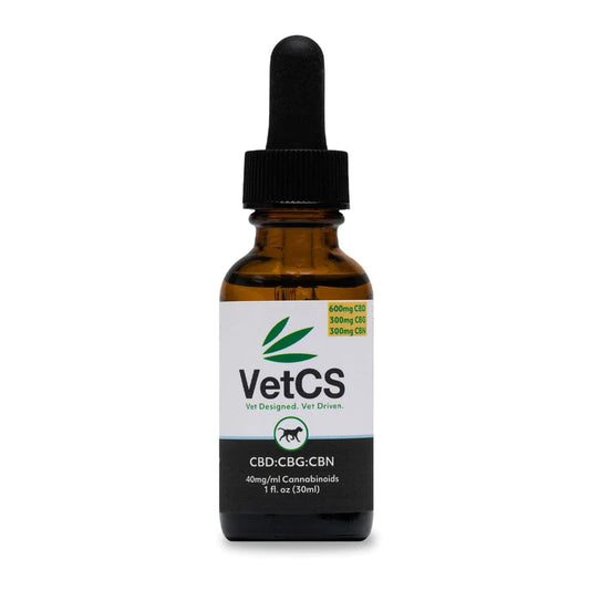 CBD CBG CBN Dog Tincture (1200mg). Vet designed, Vet driven.