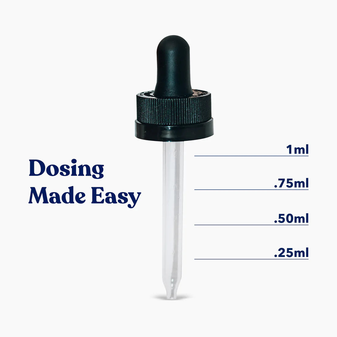 CBD Well Oil for Cats (125mg) dropper dosing pic.