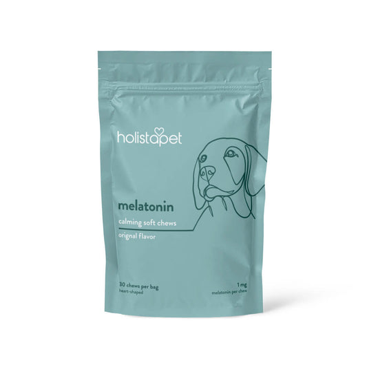 Melatonin Calming Soft Chews For Dogs. Original flavor. 30 chews per bag.