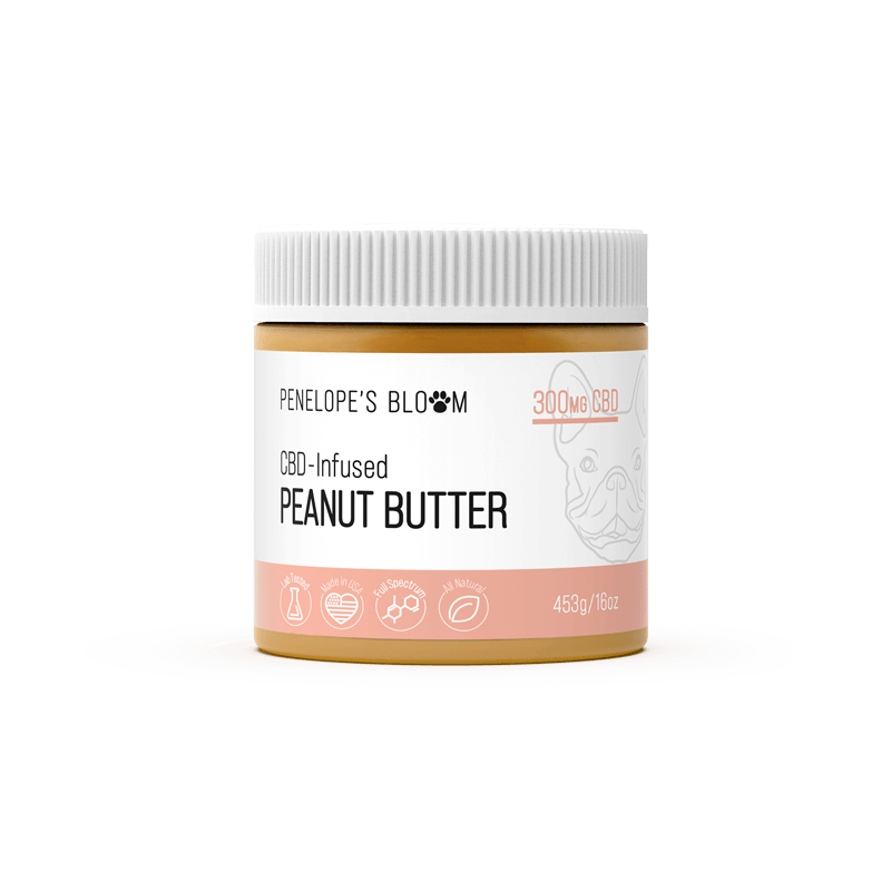 CBD Infused Peanut Butter 300mg & 600mg. Lab tested, made in the USA, full spectrum, all-natural.