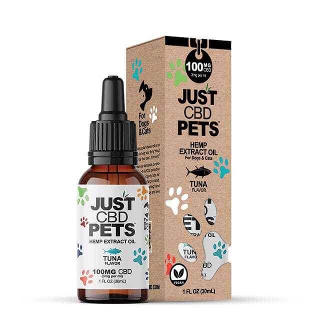 CBD Oil For Cats & Dogs (100mg) hemp extract. Tuna flavor.